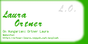 laura ortner business card